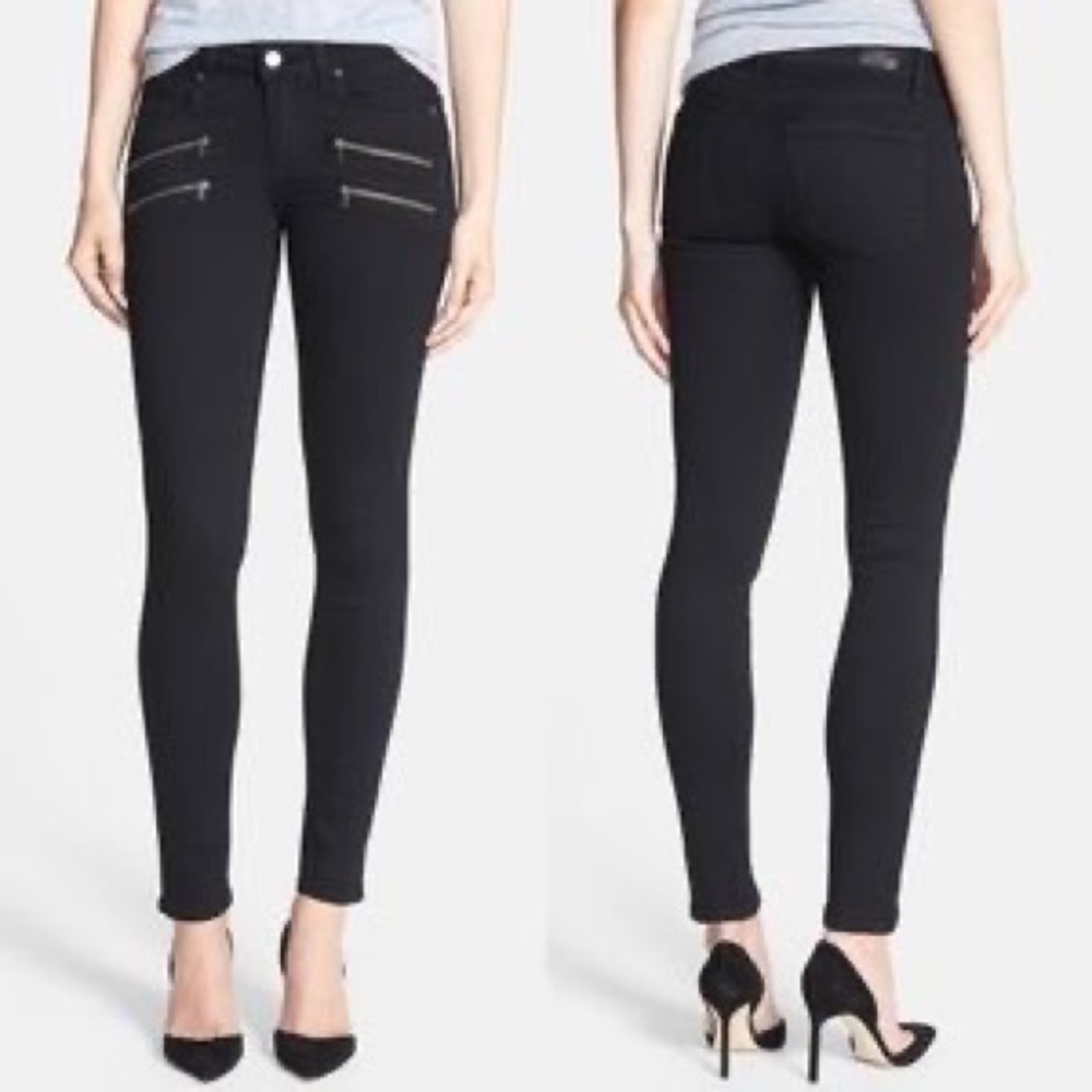 Paige Edgemont black jeans Size 26 NWT